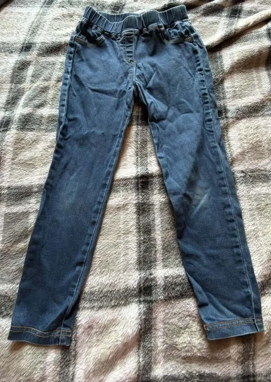 Hanna Andersson Organic Cotton Pull-On Denim Jeans Size 6-7